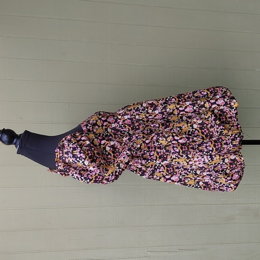 Buddy Love Stassie Puff Sleeve Baby Doll Floral Dress Sz XS - Picture 6 of 16